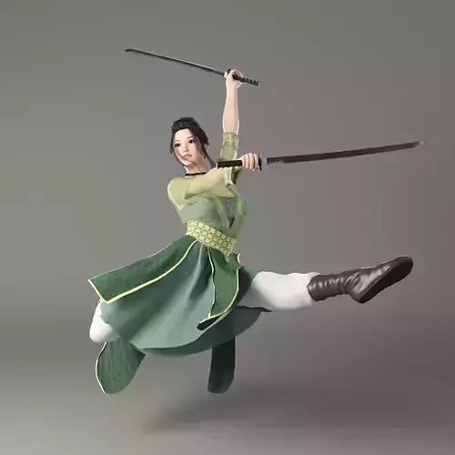 Chinese Adept Warrior 3D model