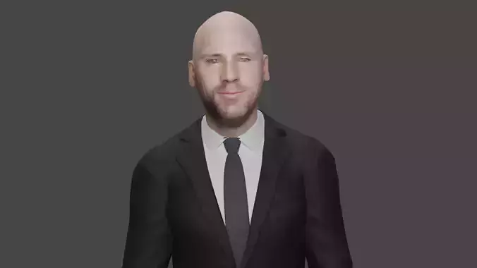 Jhonny Sins Mid-Poly Character Low-poly 3D model