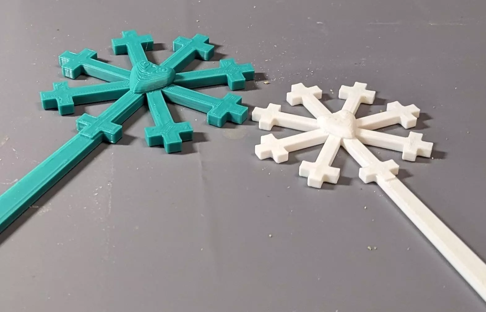 Snowflake Princess Wand Costume Party Favor 3D print model_0