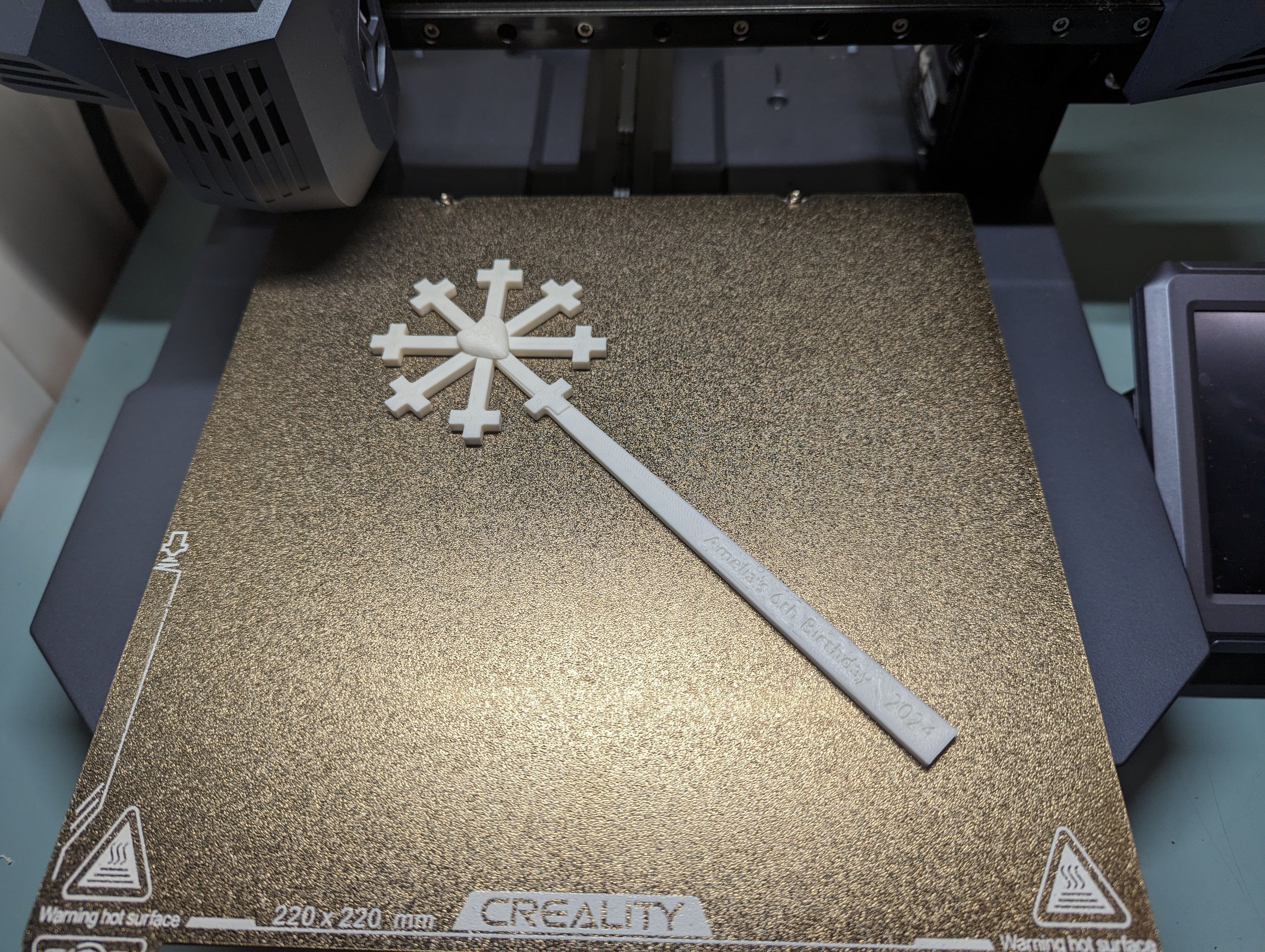 Snowflake Princess Wand Costume Party Favor 3D print model_3