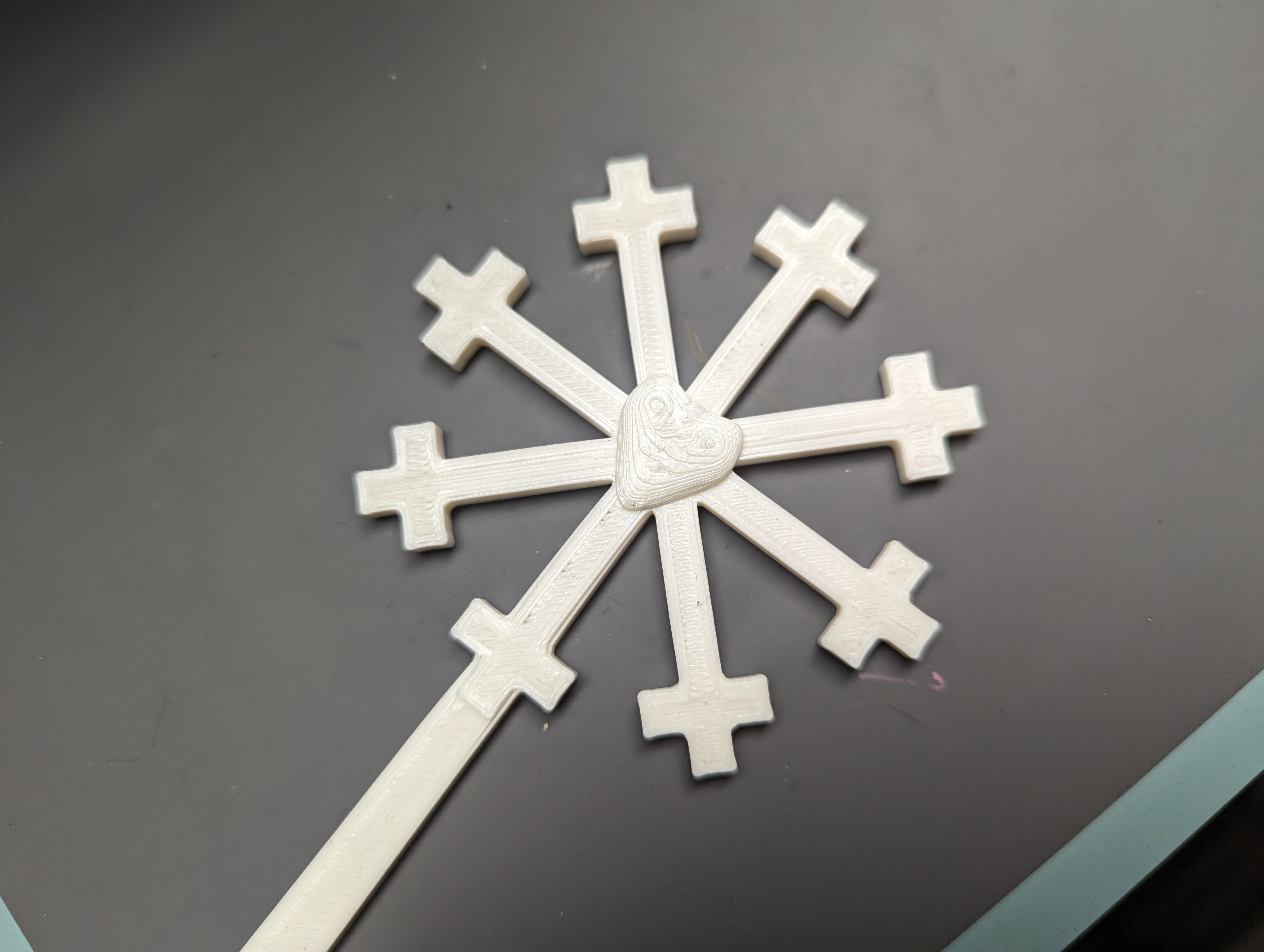 Snowflake Princess Wand Costume Party Favor 3D print model_5