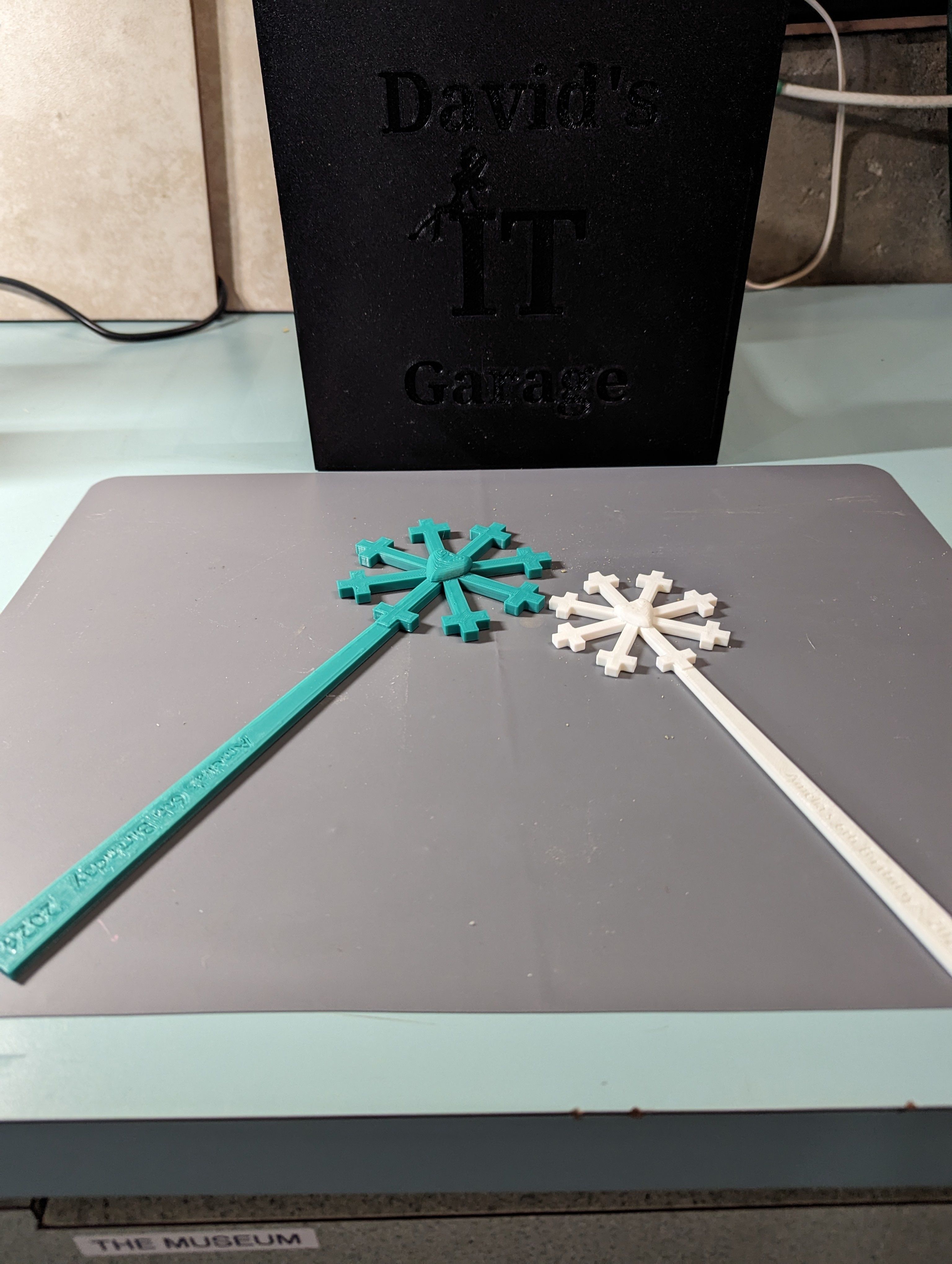Snowflake Princess Wand Costume Party Favor 3D print model_2