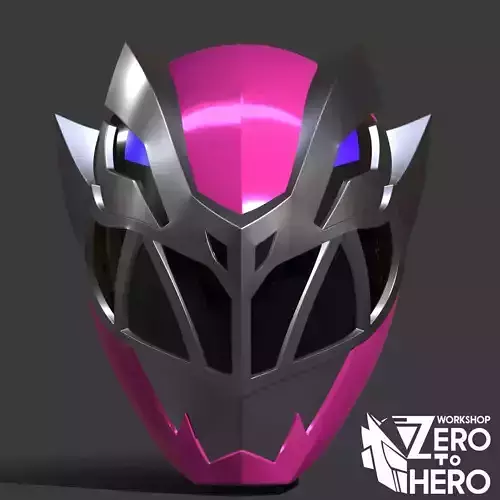 Power ranger Dino Fury Pink Helmet