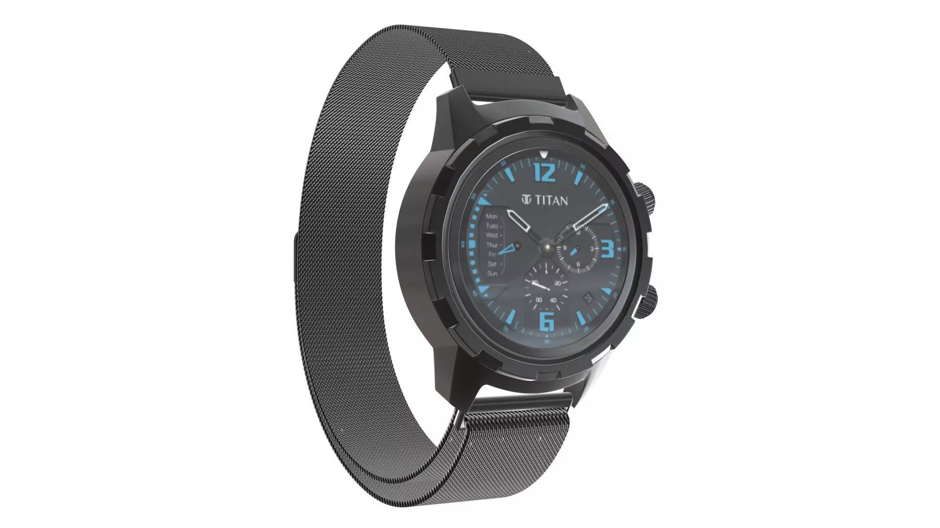 Titan Connection X - Black Low-poly 3D model