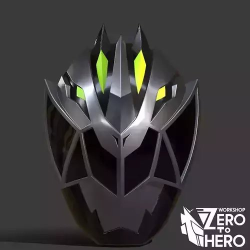 Power ranger Cosmic Fury Black Helmet