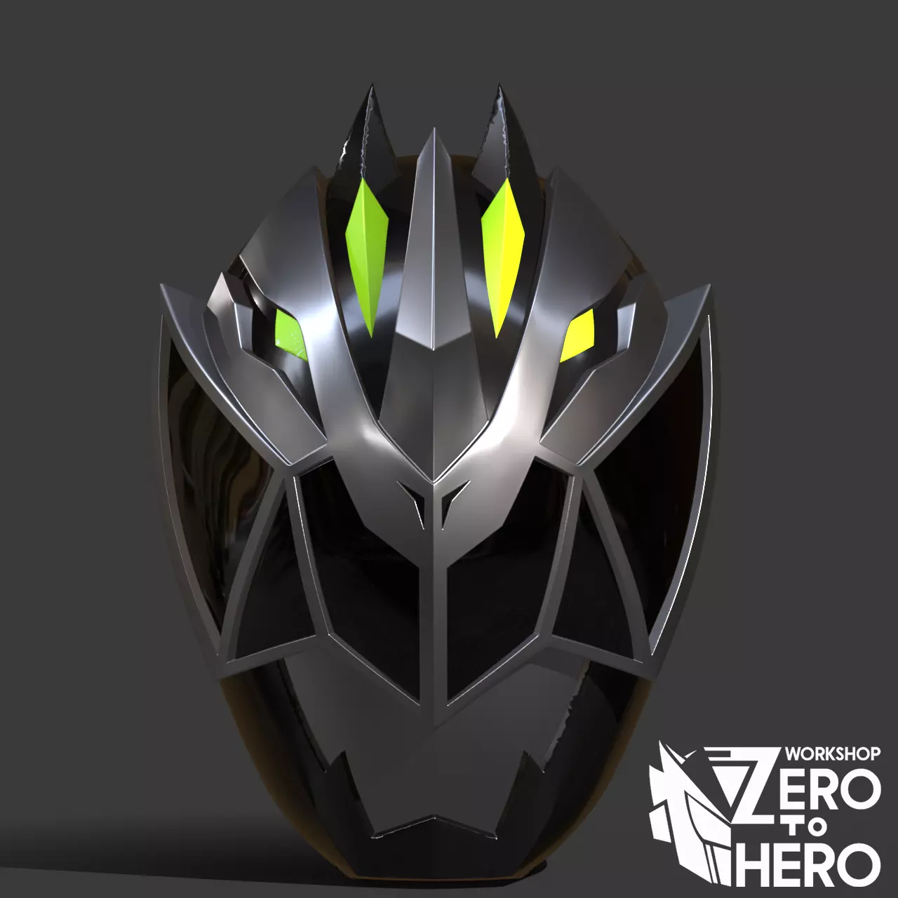 Power ranger Cosmic Fury Black Helmet 3D print model_0