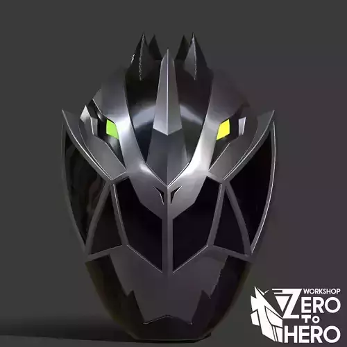 Power ranger Dino Fury Black Helmet
