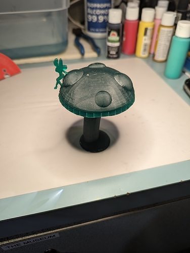 Mushroom With a Fairy on Top Free 3D print model