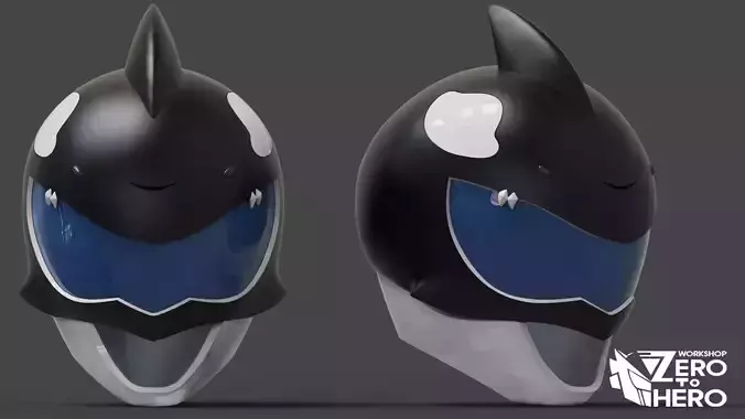 Power Ranger Wild Force Orca Helmet