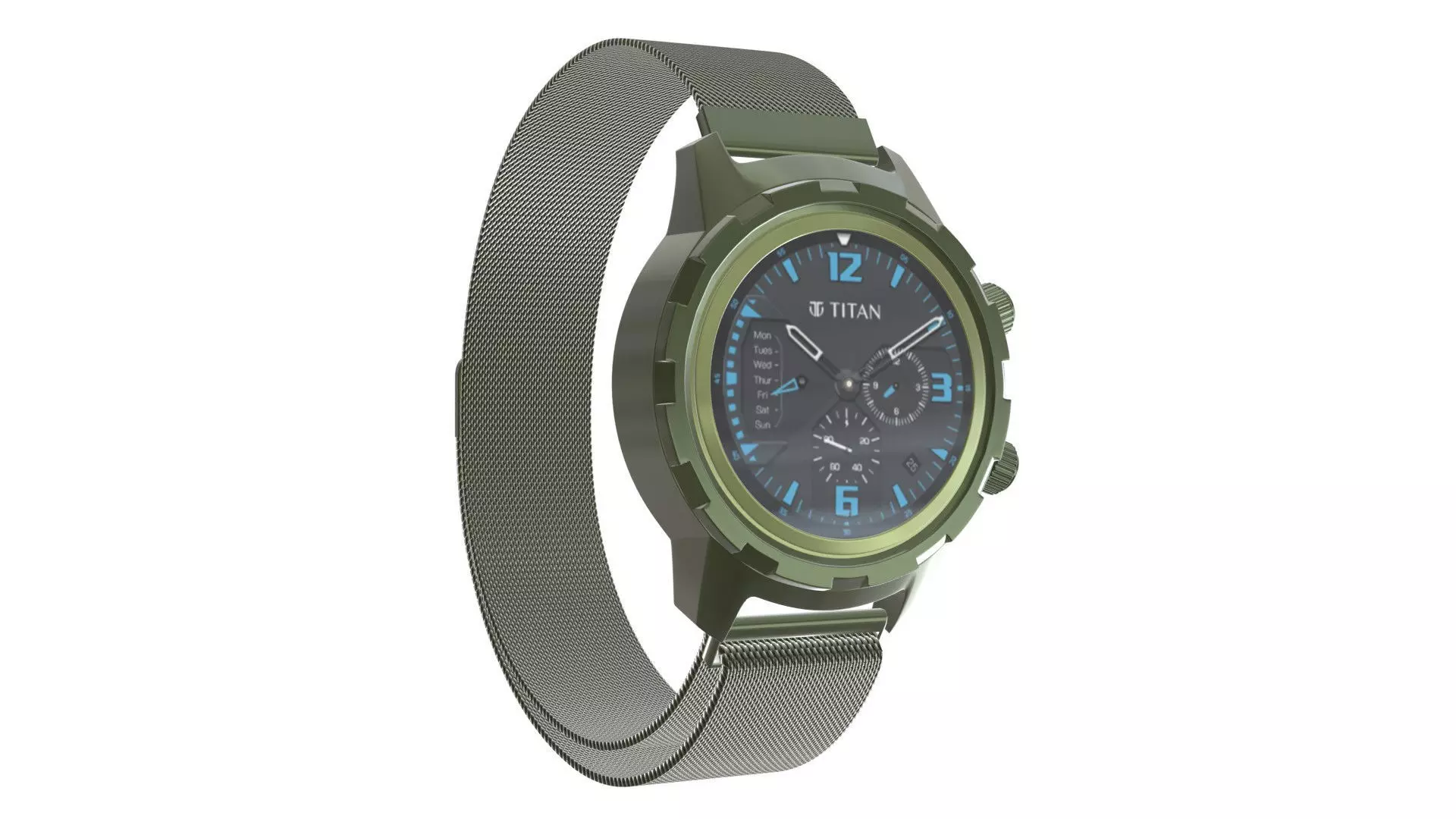 Titan Connection X - Green Low-poly 3D model