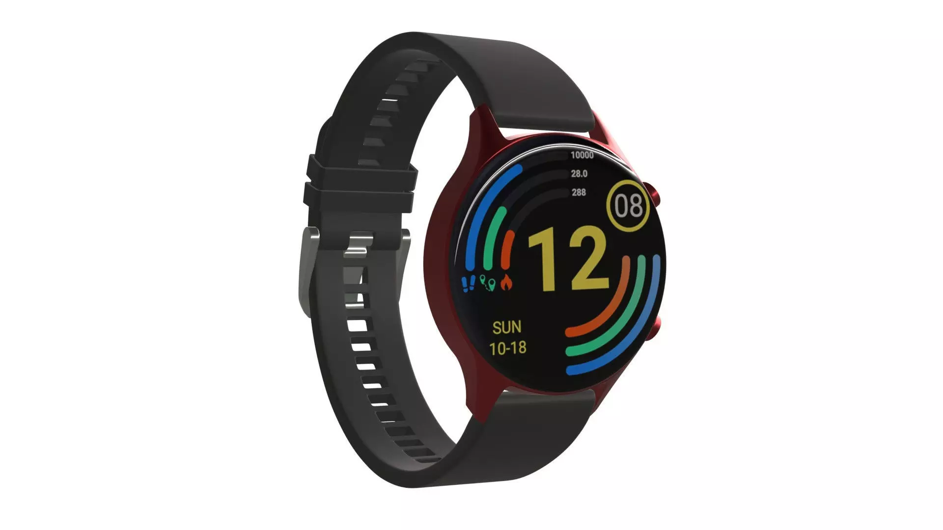 Titan Smart Pro - Red Low-poly 3D model_0