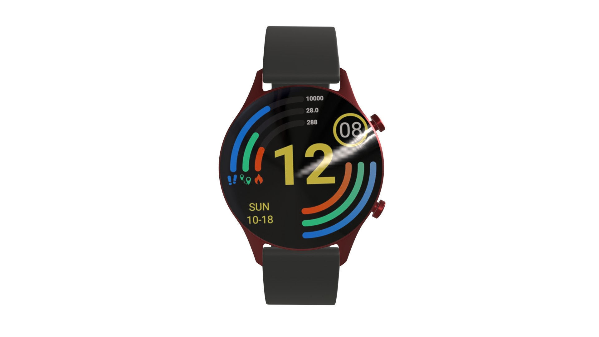 Titan Smart Pro - Red Low-poly 3D model_1