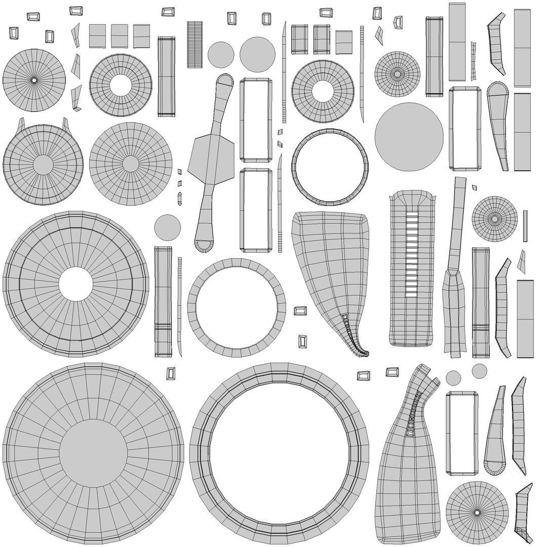 Titan Smart Pro - Red Low-poly 3D model_10