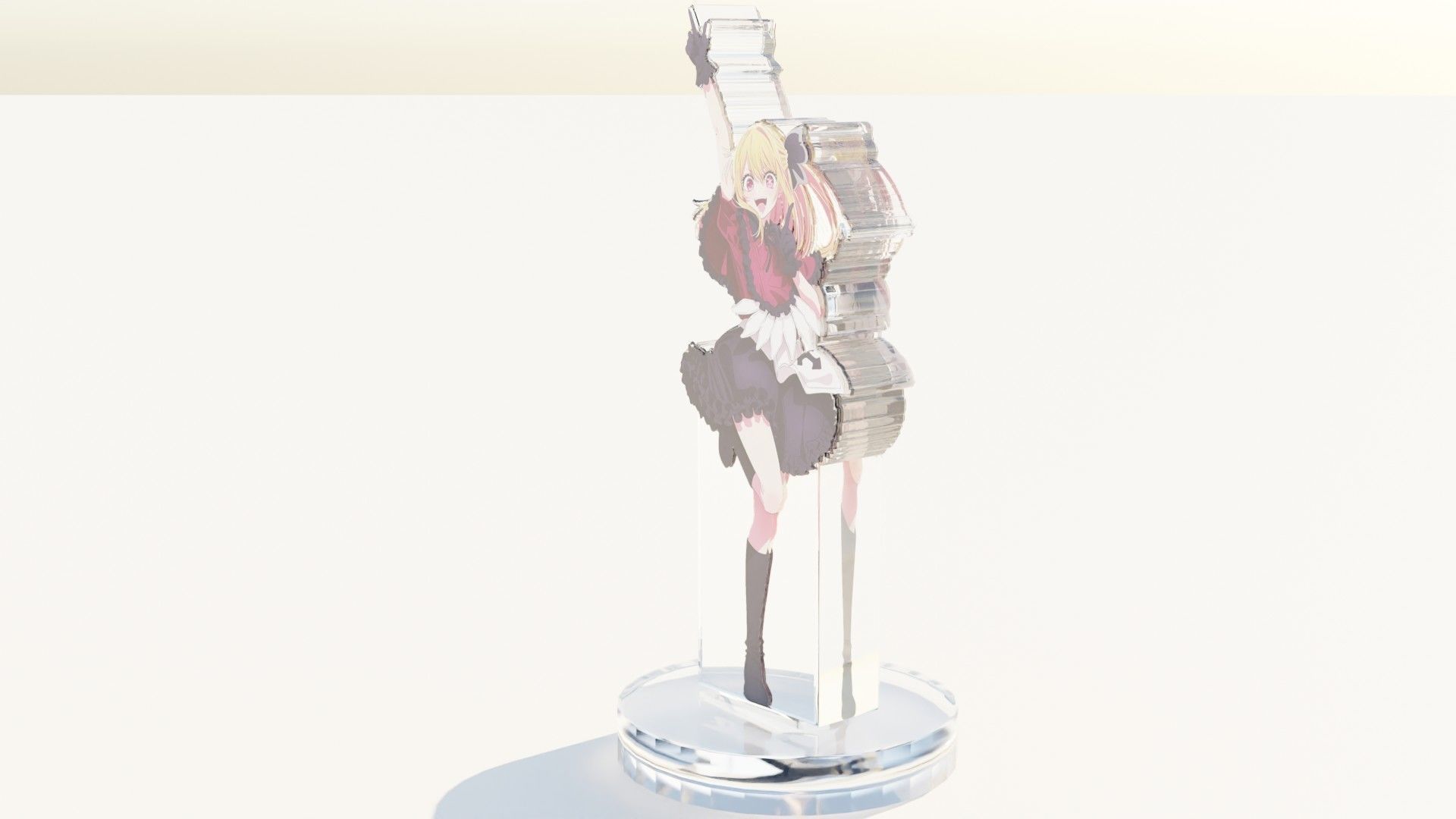 Acrylic Stand Ruby Hoshino B-Komachi - Oshi no Ko 3D print model_1