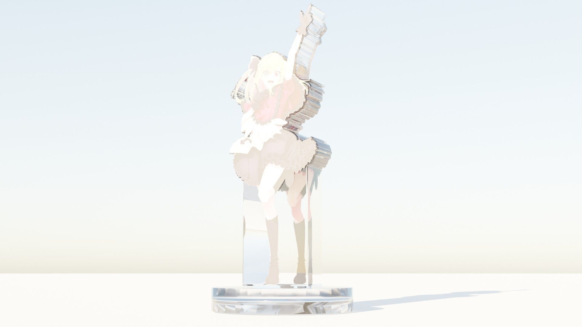 Acrylic Stand Ruby Hoshino B-Komachi - Oshi no Ko 3D print model_4