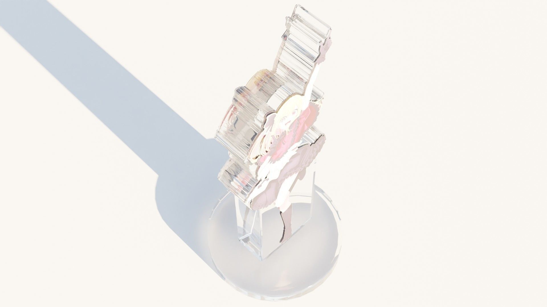 Acrylic Stand Ruby Hoshino B-Komachi - Oshi no Ko 3D print model_3