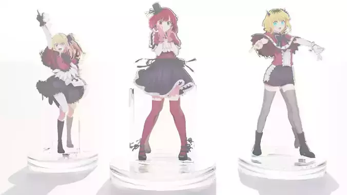 Acrylic Stand All Member B-Komachi - Oshi no Ko 3D print model