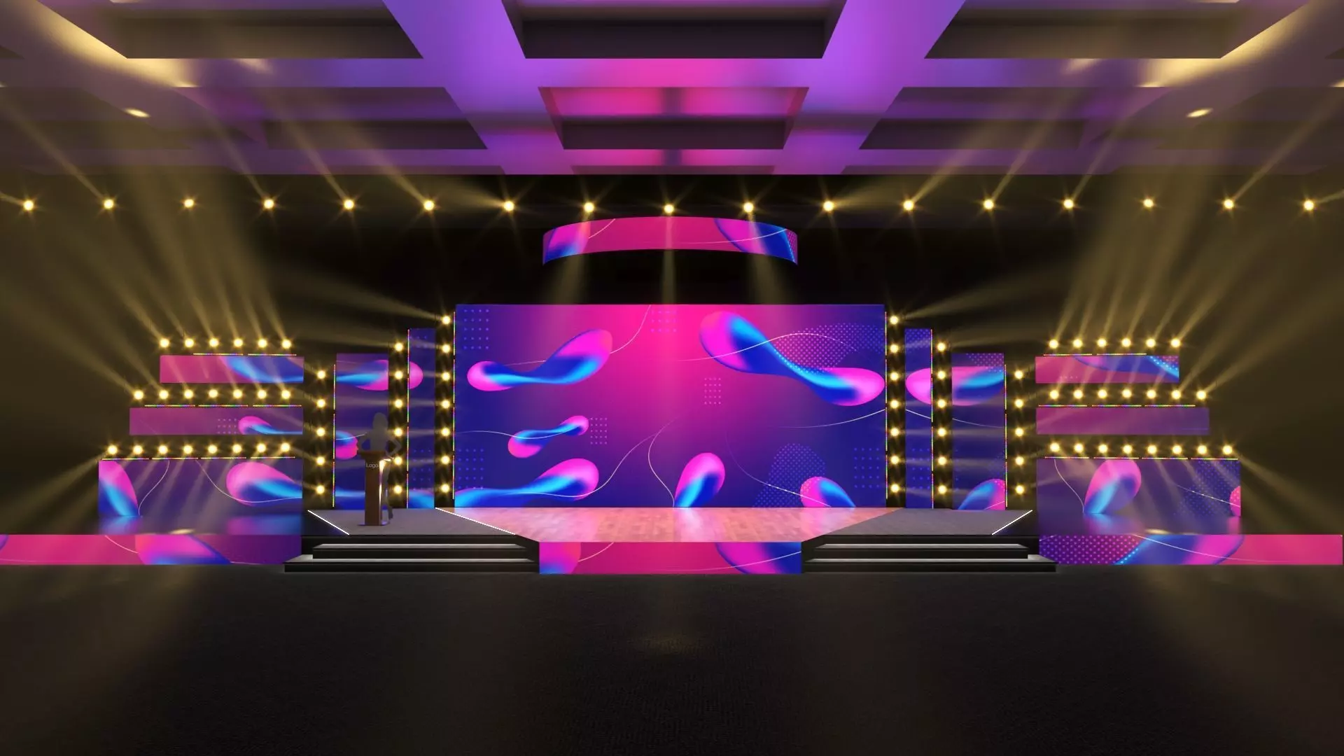 Stage design 3D model