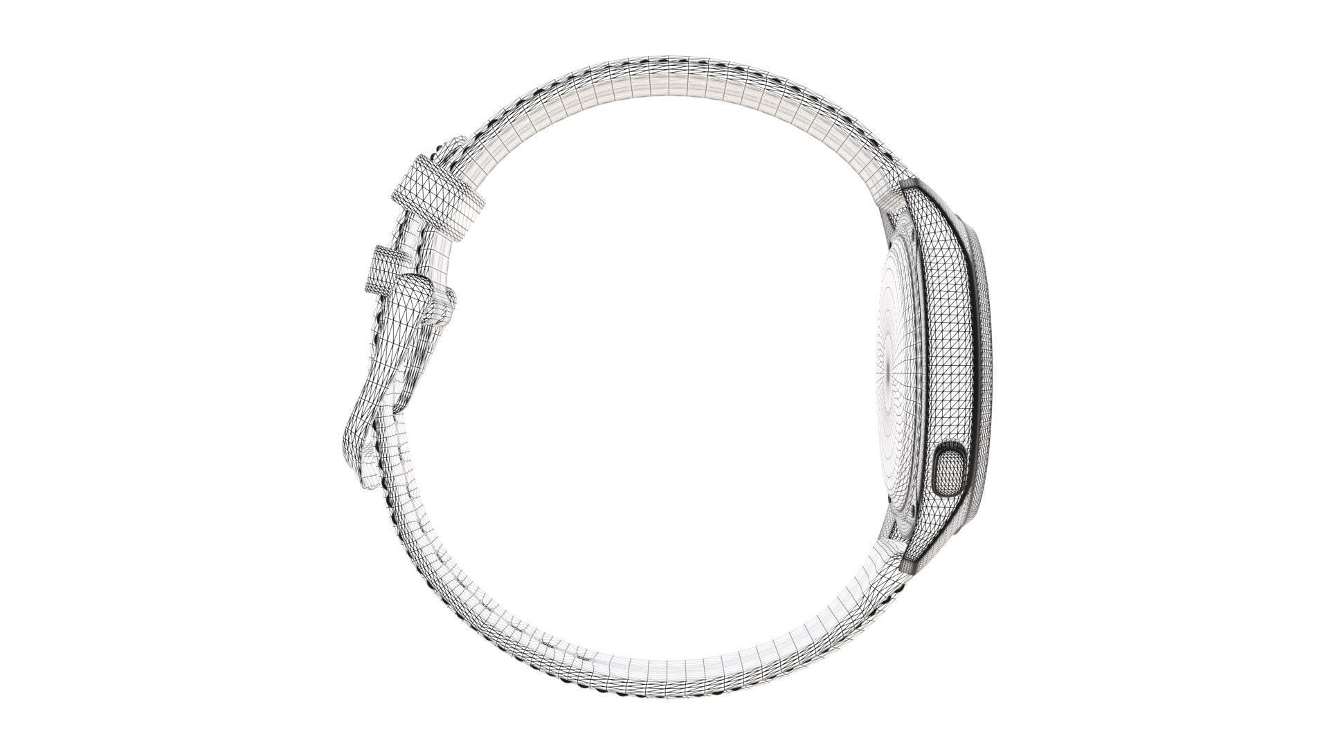 Titan Stride - Hybrid Smartwatch - Grey Low-poly 3D model_7