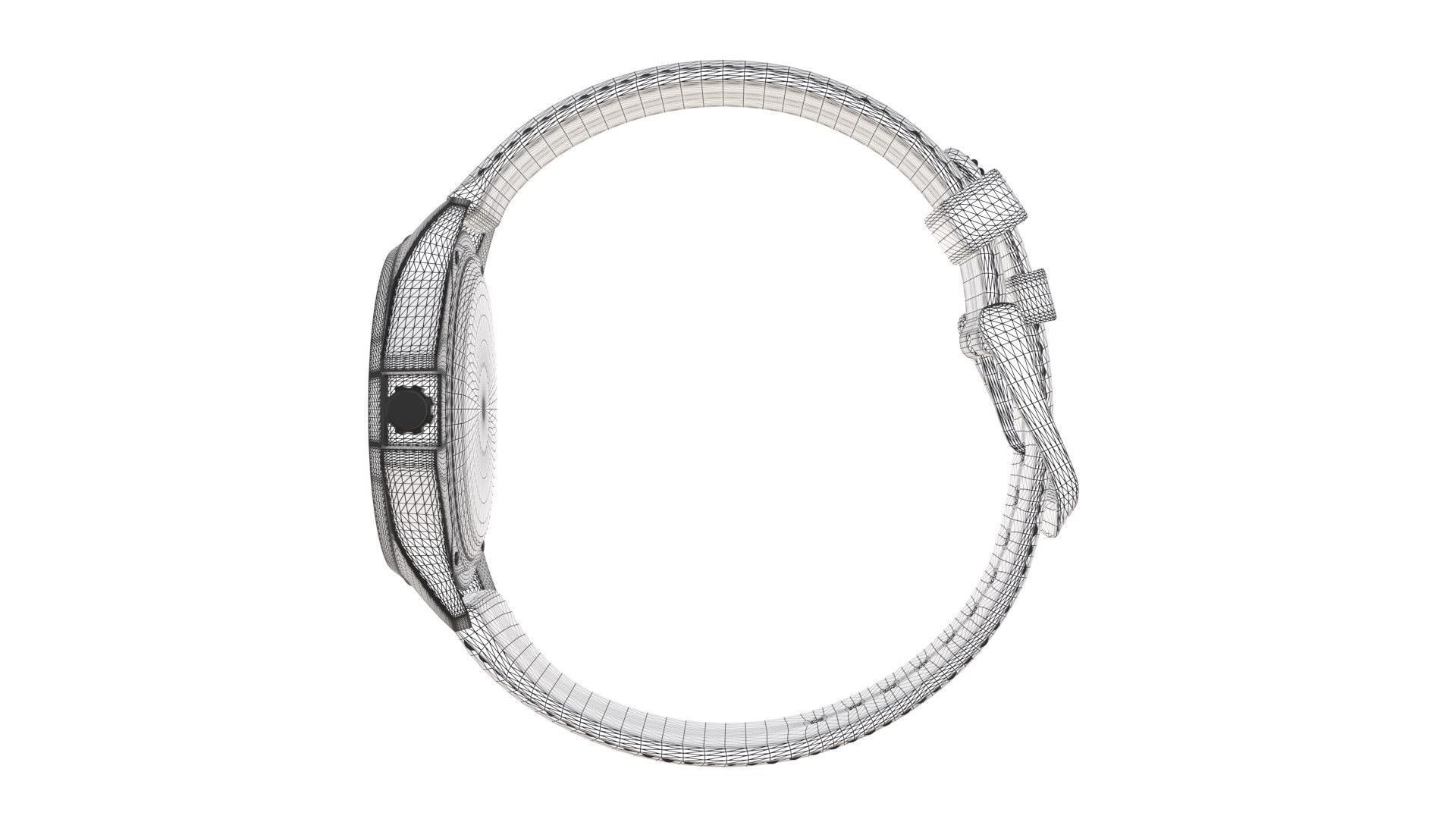 Titan Stride - Hybrid Smartwatch - Grey Low-poly 3D model_8