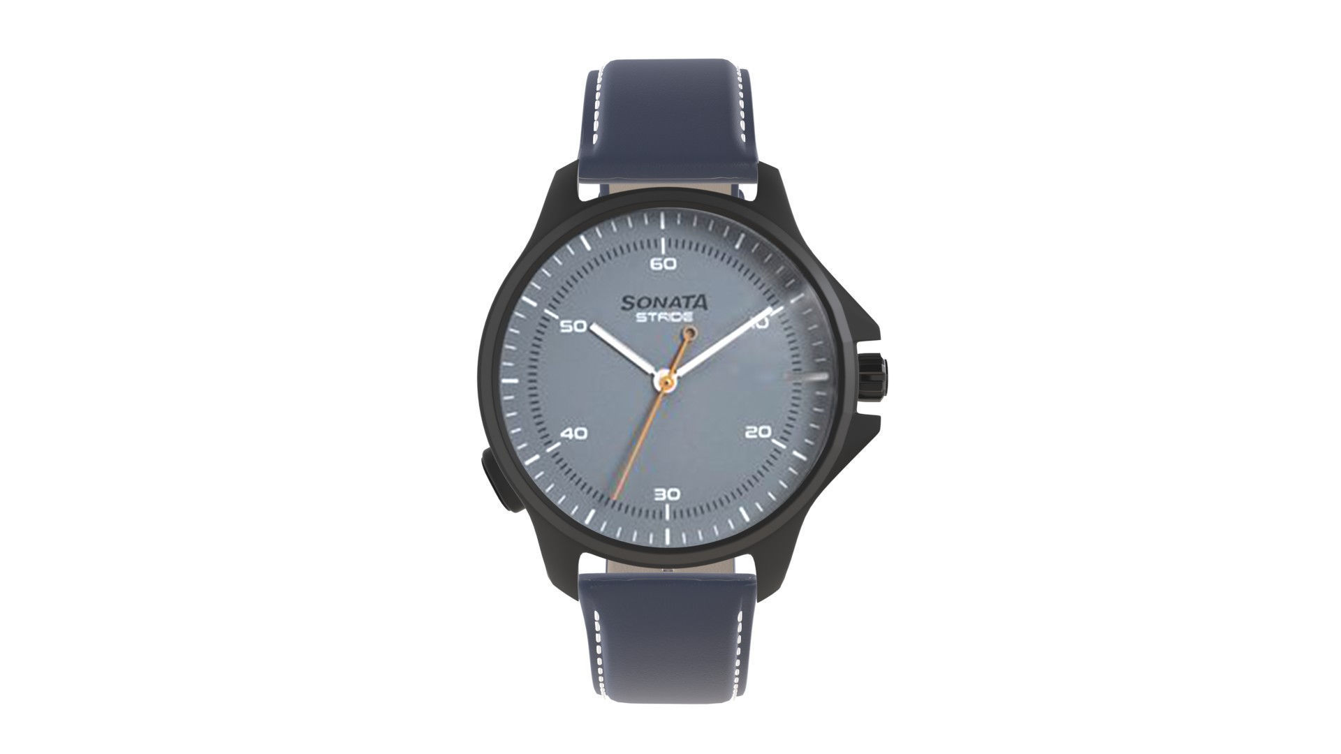 Titan Stride - Hybrid Smartwatch - Grey Low-poly 3D model_1