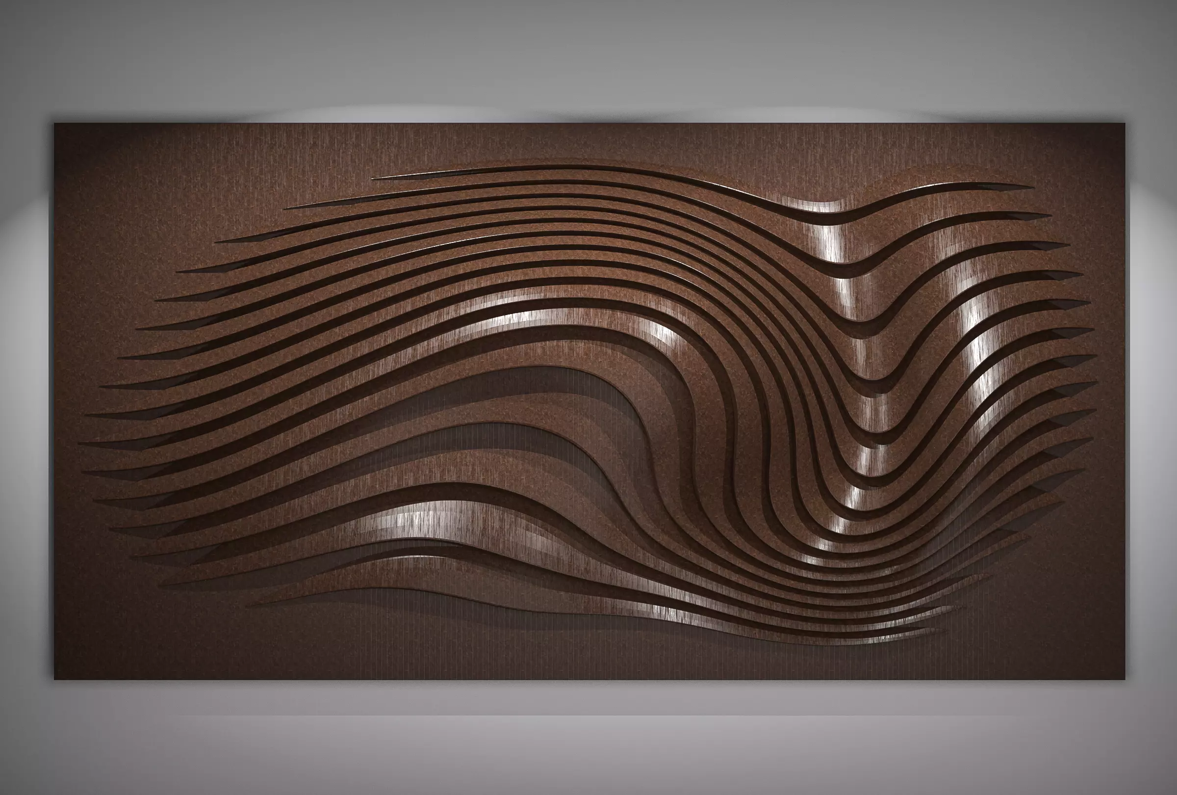 Wall decoration panel 3D model_0