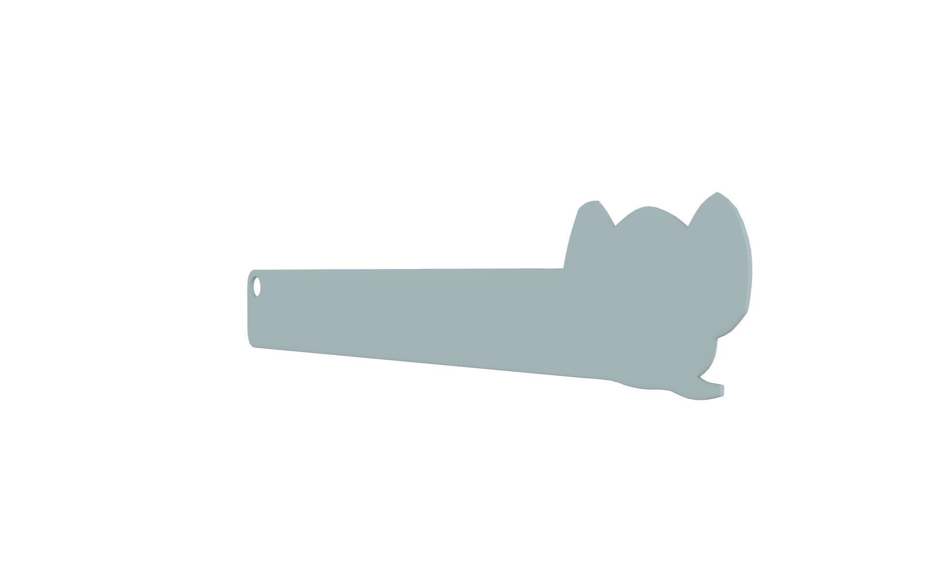 Ruler With Elephant Animal Adorable Low-poly 3D model_3