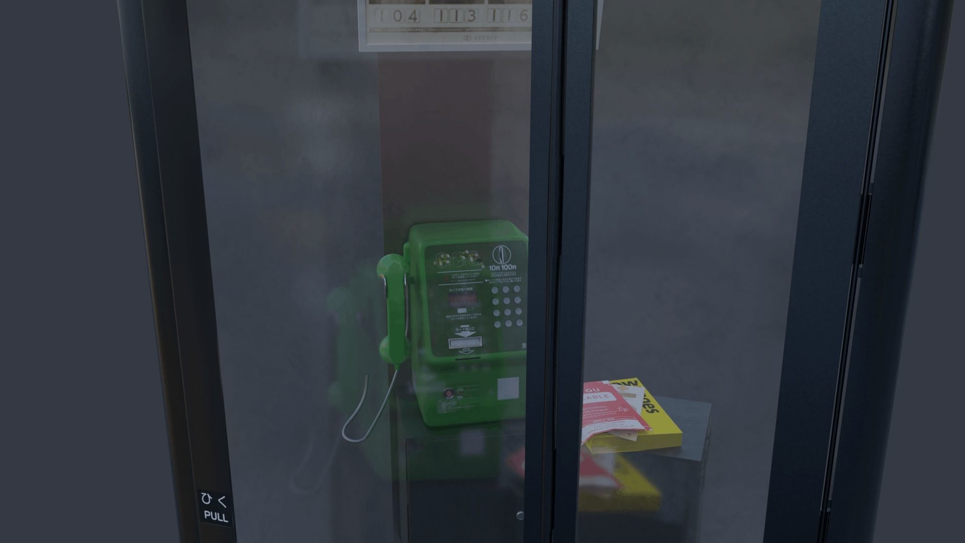 Payphone Booth 3D model_1
