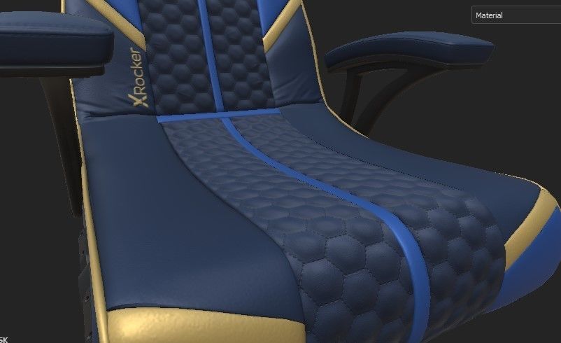 Xrocker Adrenaline Gaming chair  3D model_2