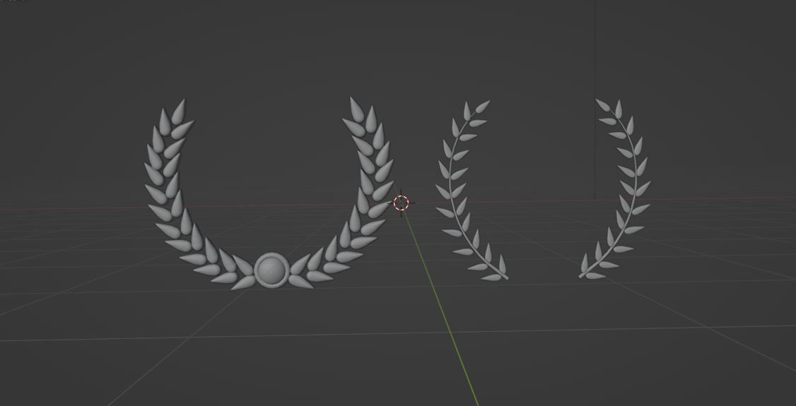 Laurel Wreath 3D model_4