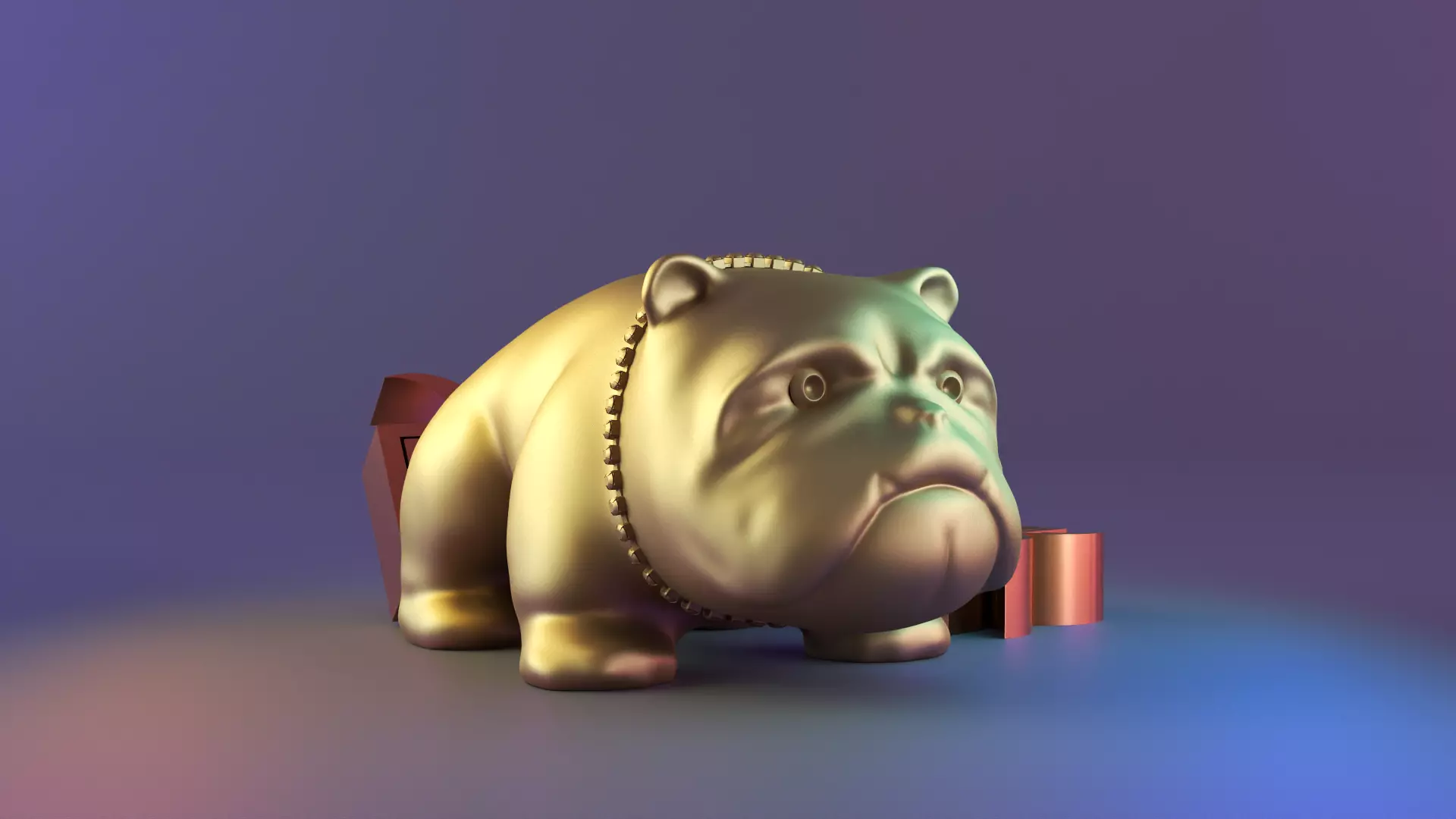 PITBULL DOG DECOR 3D print model