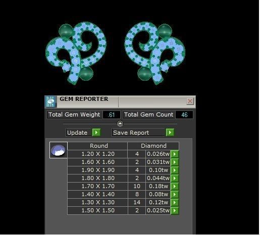 Fashion Earing Tops 3D model_1