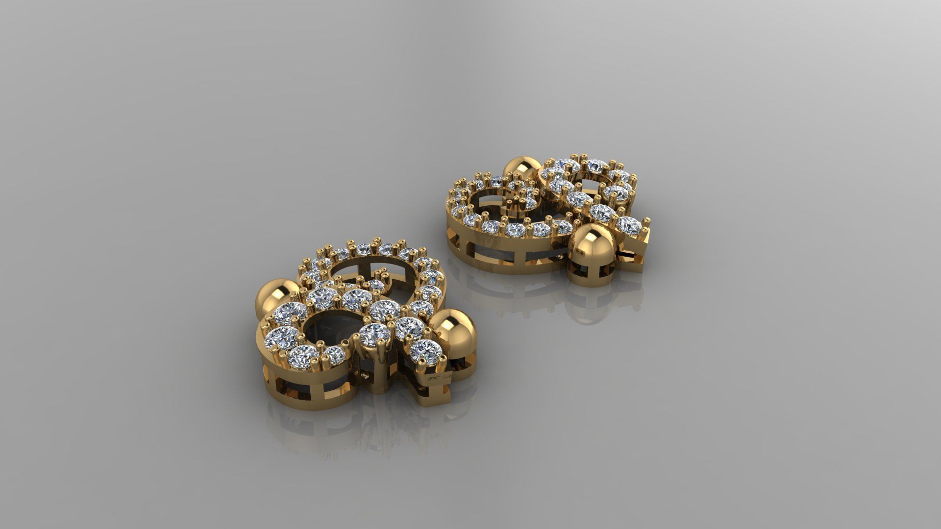 Fashion Earing Tops 3D model_3