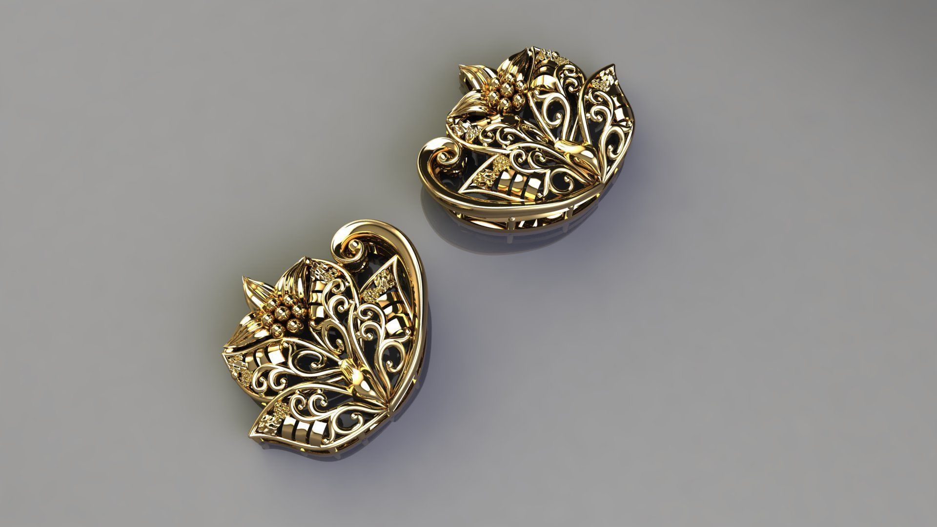 Fashion Earing Tops 3D model_1