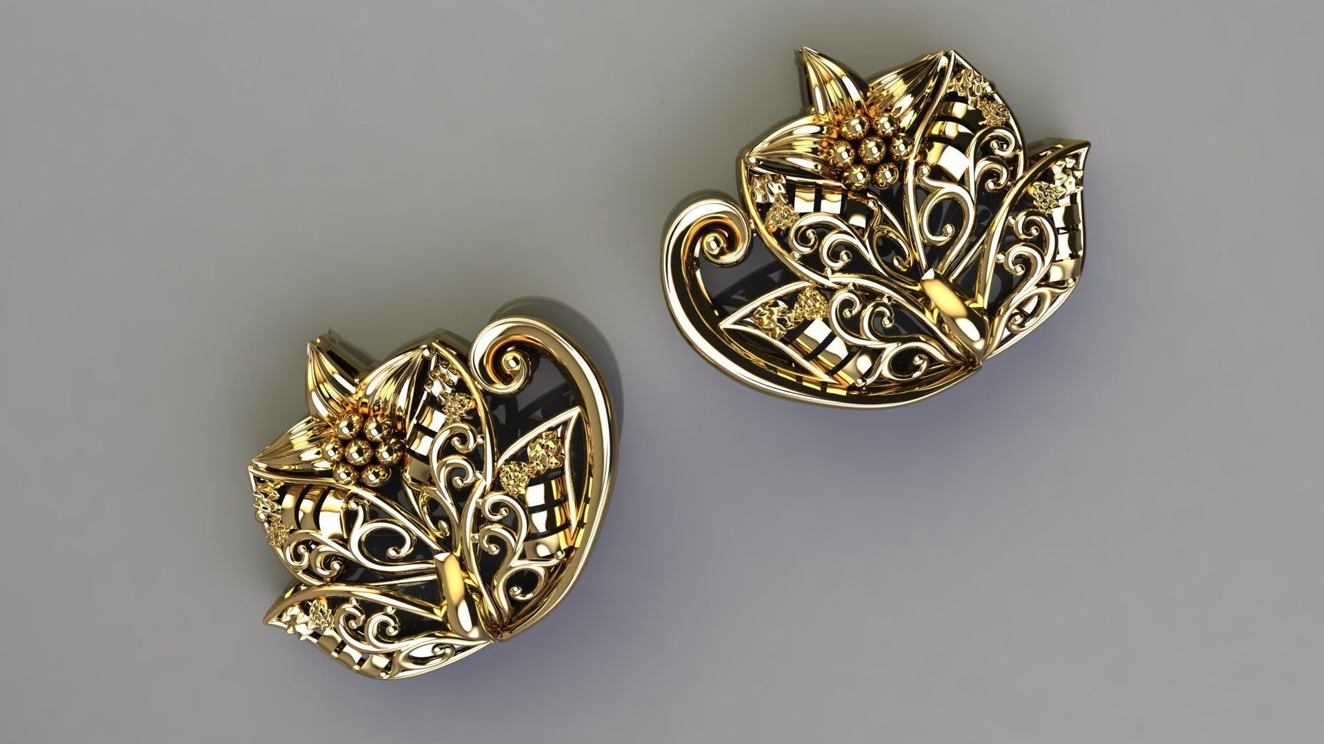 Fashion Earing Tops 3D model_3