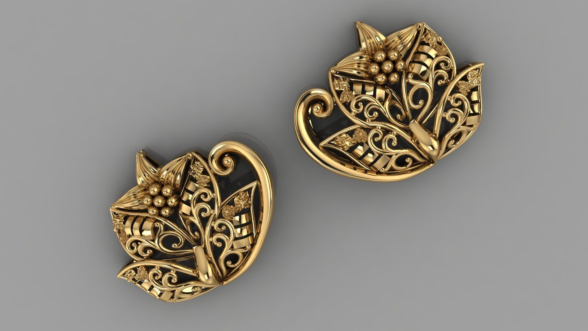 Fashion Earing Tops 3D model_2