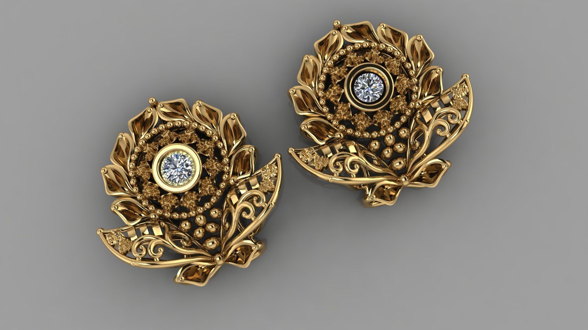 Fashion Earing Tops 3D model_4