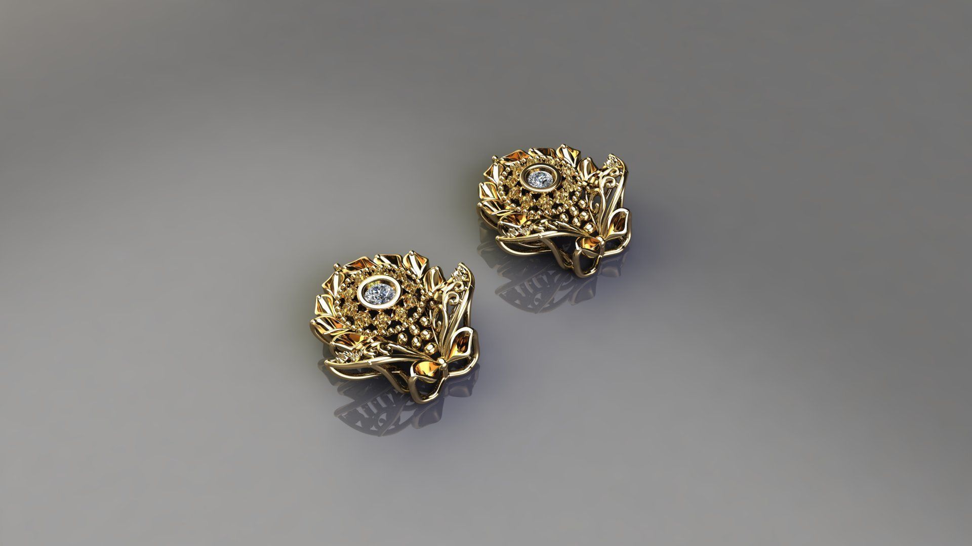 Fashion Earing Tops 3D model_1