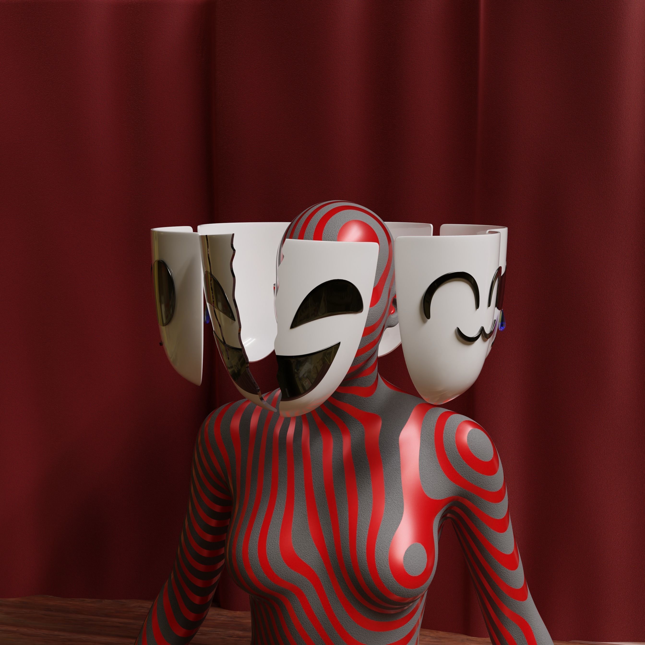 GANGLE COSPLAY MASK 3D print model_5