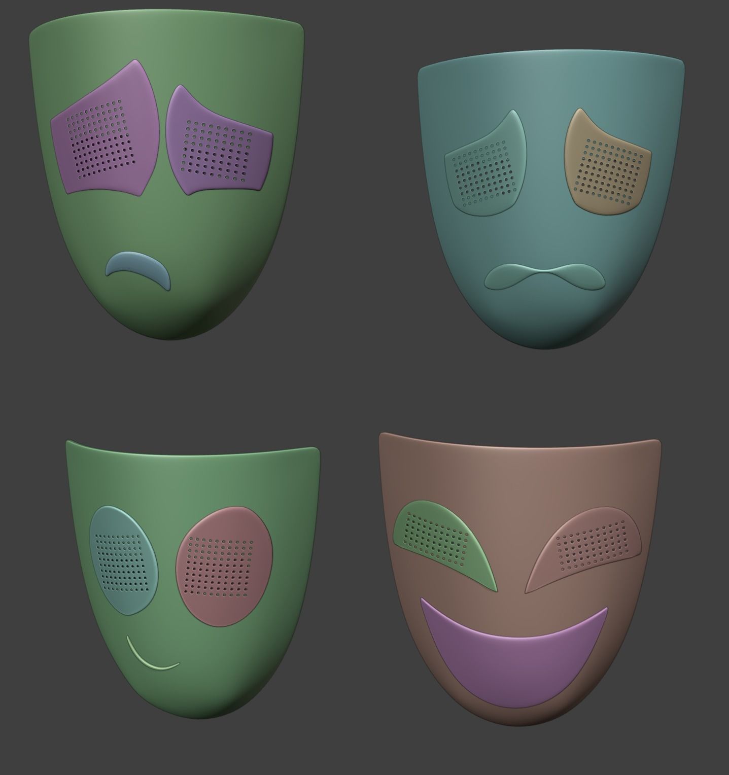 GANGLE COSPLAY MASK 3D print model_3