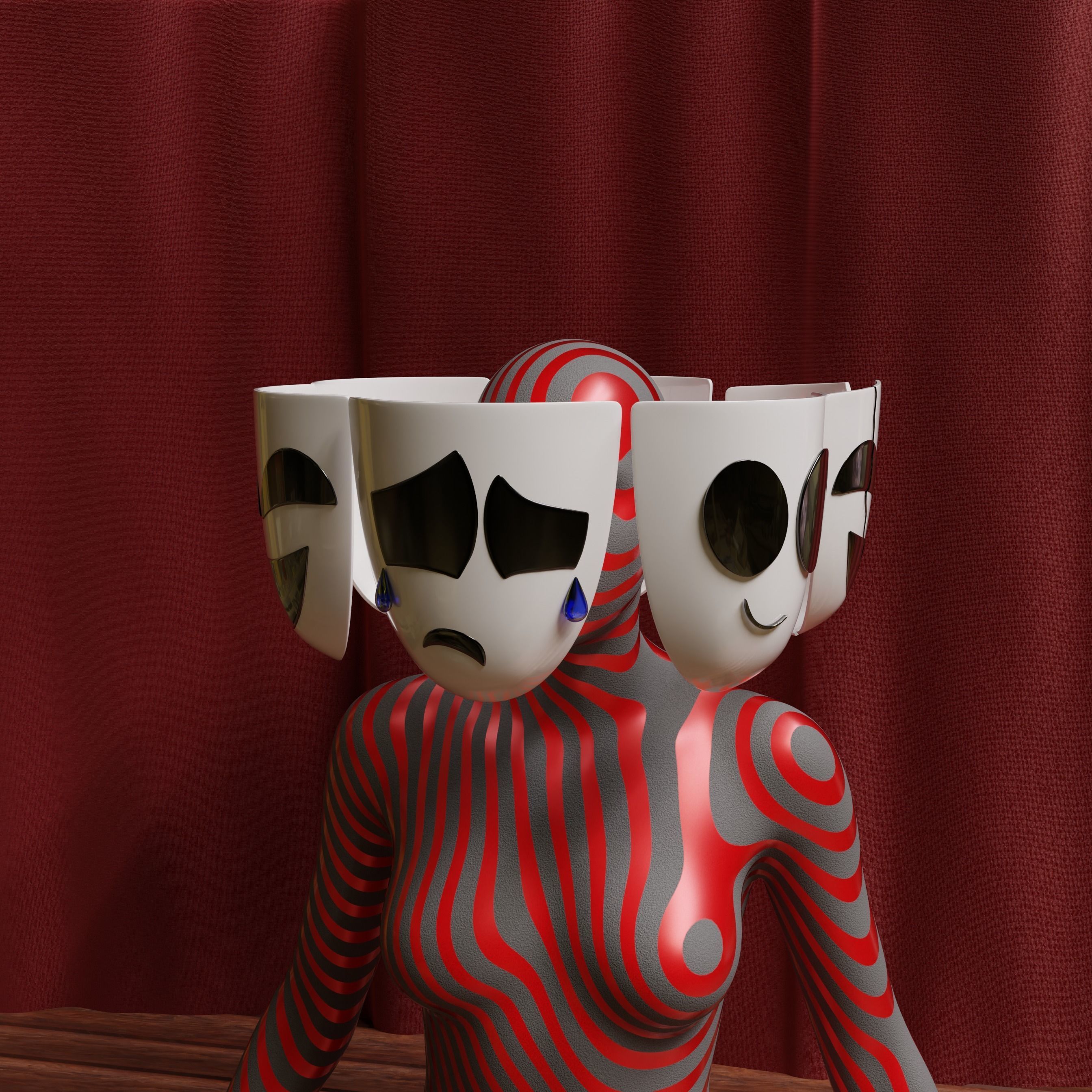 GANGLE COSPLAY MASK 3D print model_4