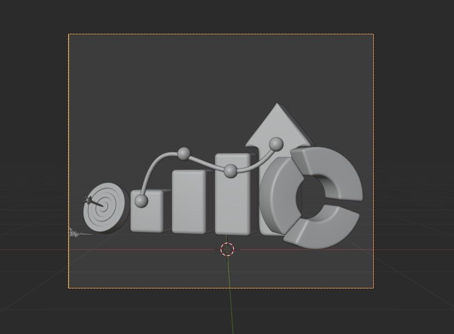 Business 3d Illustration  Icon Pack  3D model_6