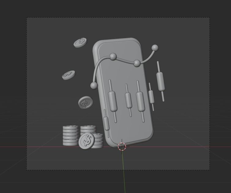 Business 3d Illustration  Icon Pack  3D model_12