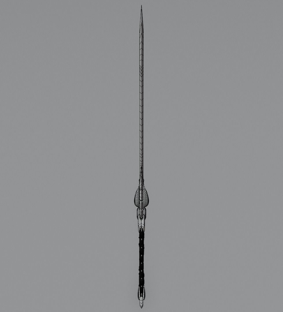 Fantasy blood sword 3D model Low-poly 3D model_12