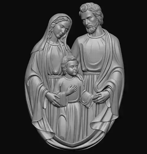 Holy Family 3D print model