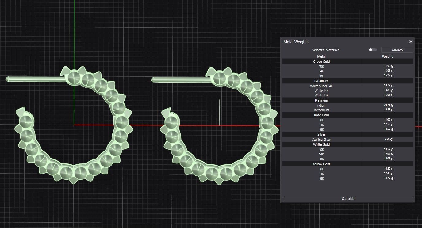 Earring Clash and lock 3D print model_4
