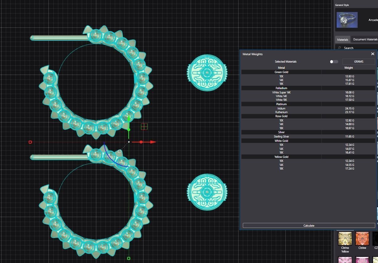 Earring Clash and lock 3D print model_3