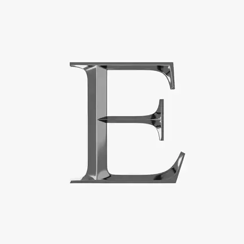 Prismatic Letter E