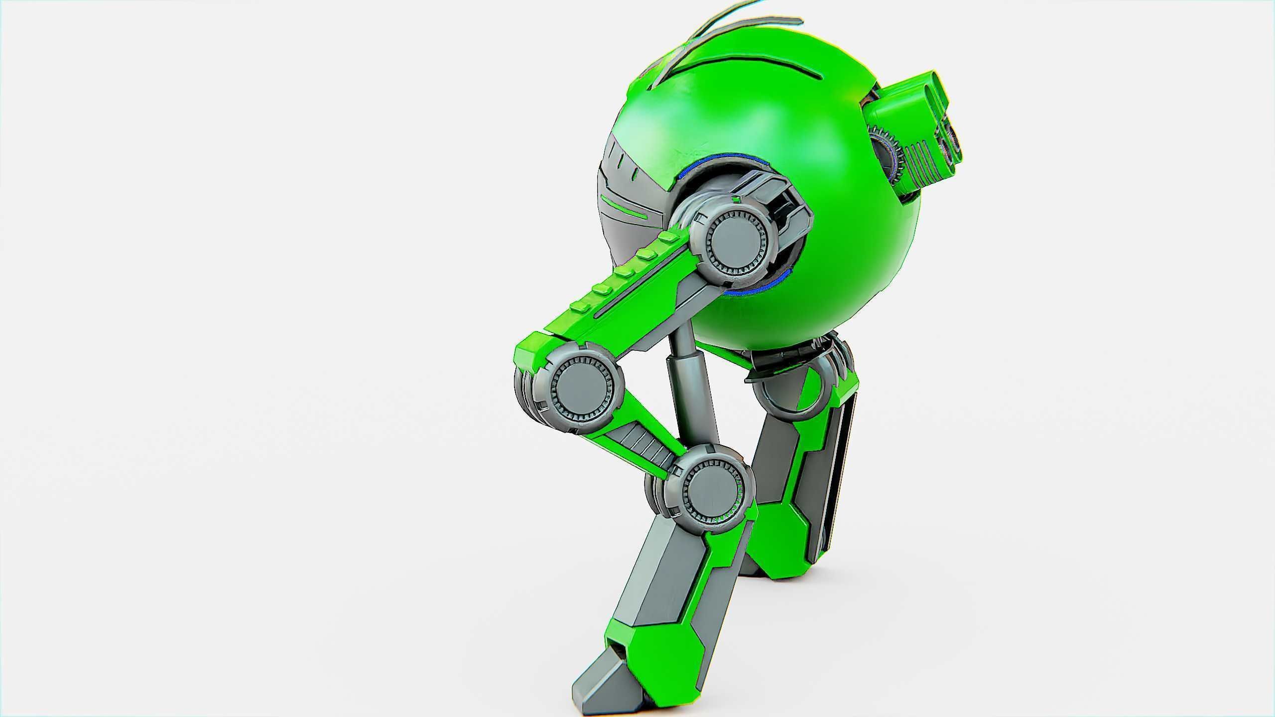 DROID G-250  Rigged for Unreal Engine - Unity - MIXAMO  3D model_19