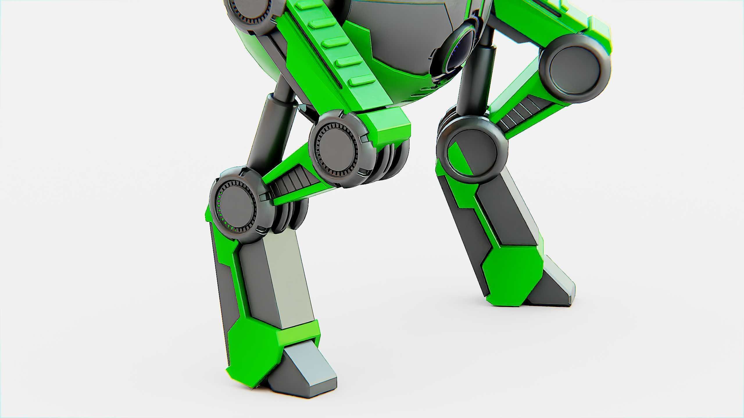 DROID G-250  Rigged for Unreal Engine - Unity - MIXAMO  3D model_25